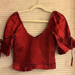 NWT Band of the Free Smocked Holiday Top Medium